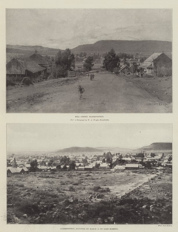 Bocetos de Bloemfontein de Charles Auguste Loye