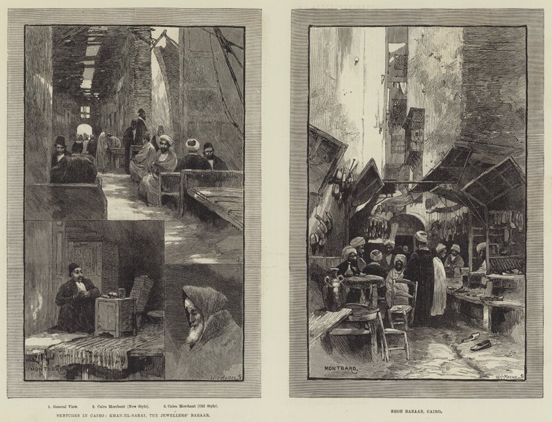 Bocetos de El Cairo de Charles Auguste Loye