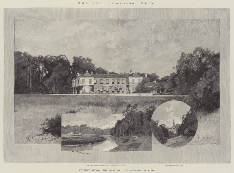 Studley Royal, la Residencia del Marqués de Ripon de Charles Auguste Loye
