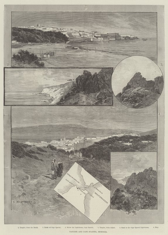 Tánger y Cabo Espartel, Marruecos de Charles Auguste Loye
