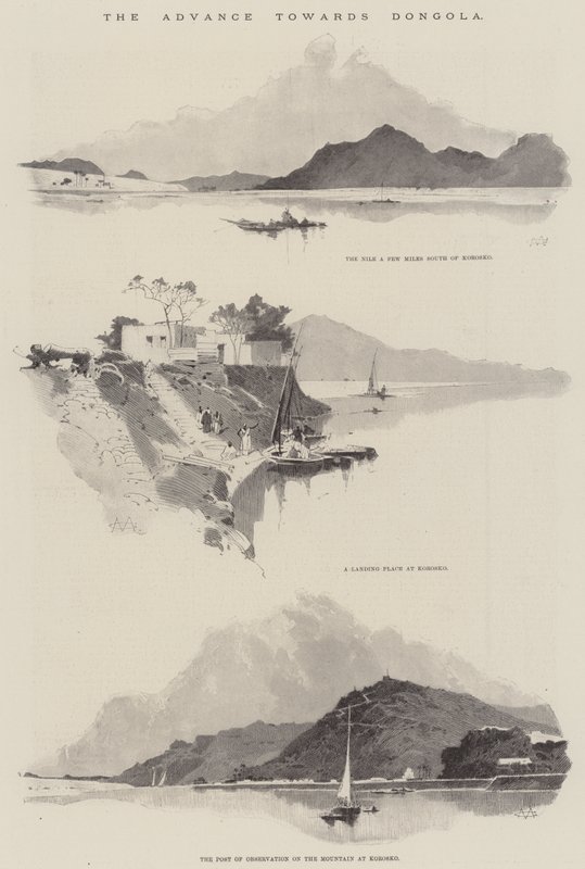 El Avance hacia Dongola de Charles Auguste Loye