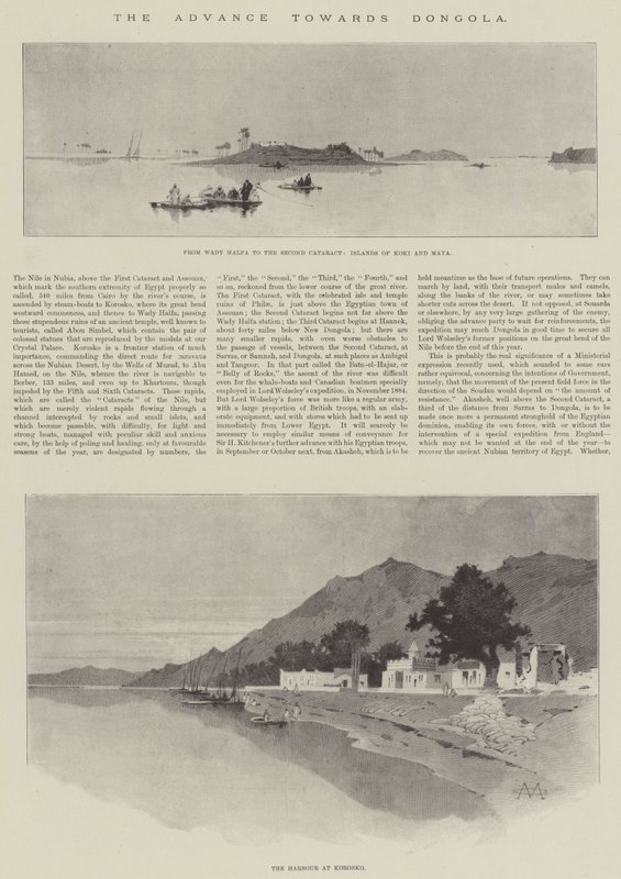 El Avance hacia Dongola de Charles Auguste Loye
