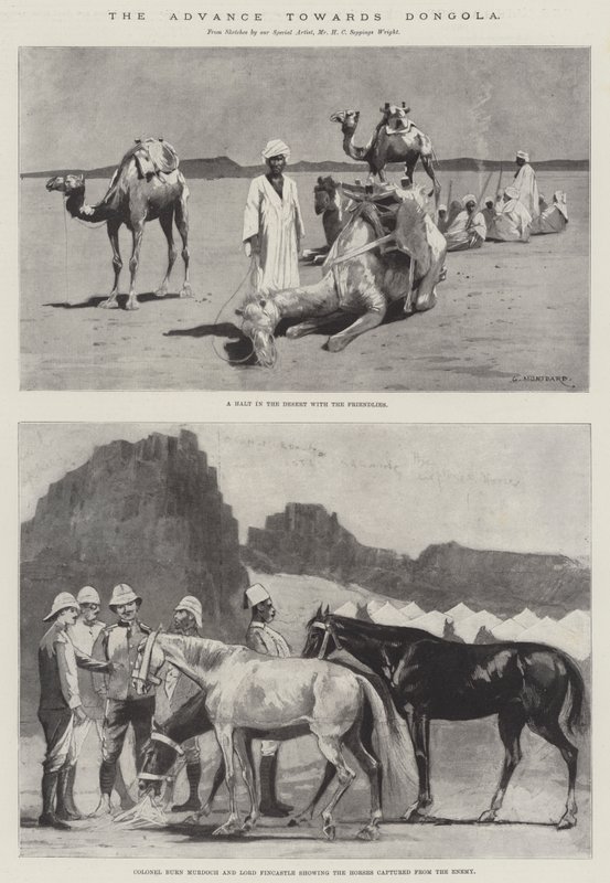 El avance hacia Dongola de Charles Auguste Loye
