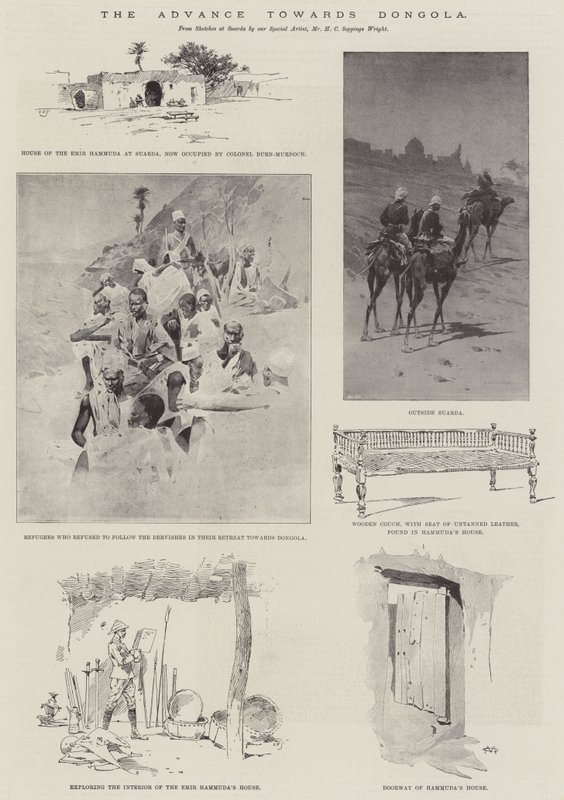 El Avance hacia Dongola de Charles Auguste Loye