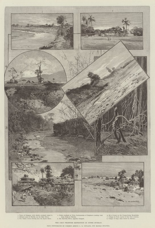 La expedición de la frontera de Chin en la Alta Birmania de Charles Auguste Loye