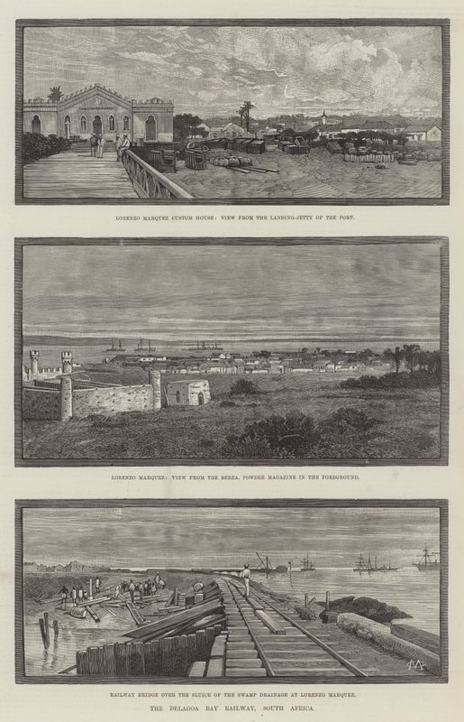El ferrocarril de la bahía de Delagoa, Sudáfrica de Charles Auguste Loye