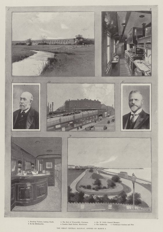 El Gran Ferrocarril Central, inaugurado el 9 de marzo de Charles Auguste Loye