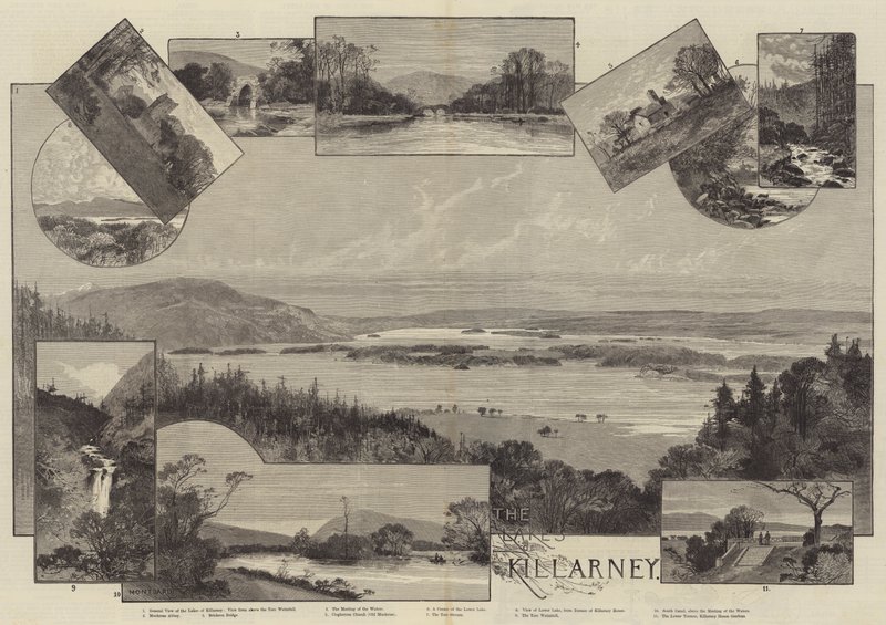 Los lagos de Killarney de Charles Auguste Loye
