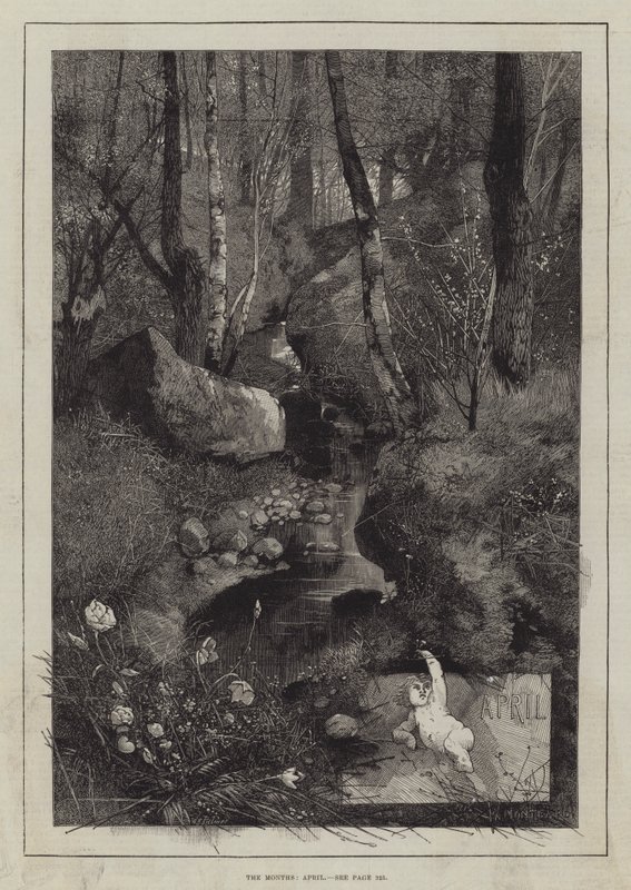 Los meses, abril de Charles Auguste Loye