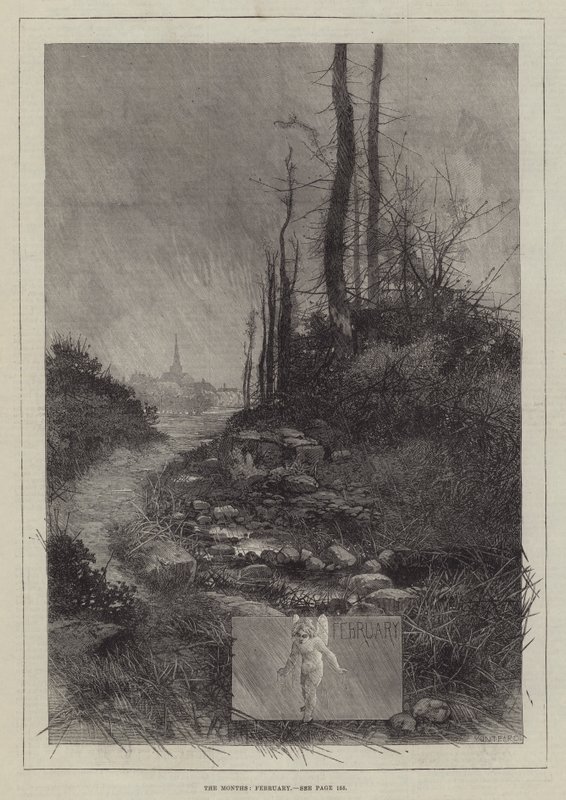 Los meses, febrero de Charles Auguste Loye