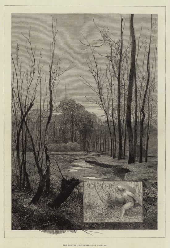 Los meses, noviembre de Charles Auguste Loye