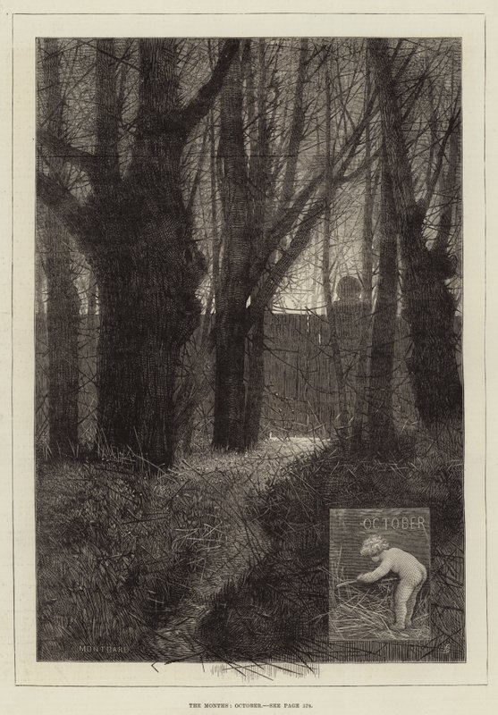 Los meses, octubre de Charles Auguste Loye