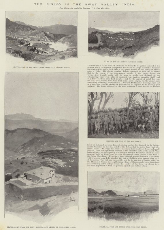El Levantamiento en el Valle de Swat, India de Charles Auguste Loye