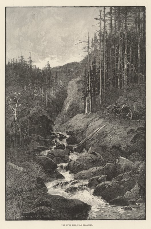 El Río Torc, cerca de Killarney de Charles Auguste Loye