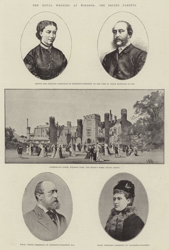 La boda real en Windsor, los padres de la novia de Charles Auguste Loye