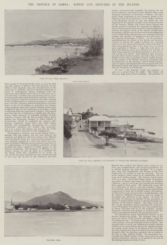 El problema en Samoa, escenas y bocetos en las islas de Charles Auguste Loye
