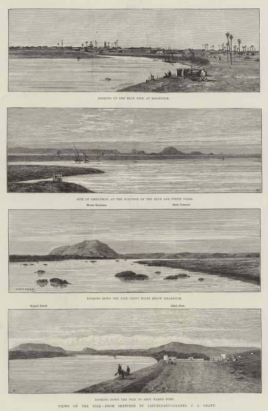 Vistas del Nilo de Charles Auguste Loye
