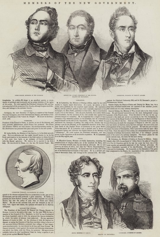 Miembros del nuevo gobierno de Charles Baugniet