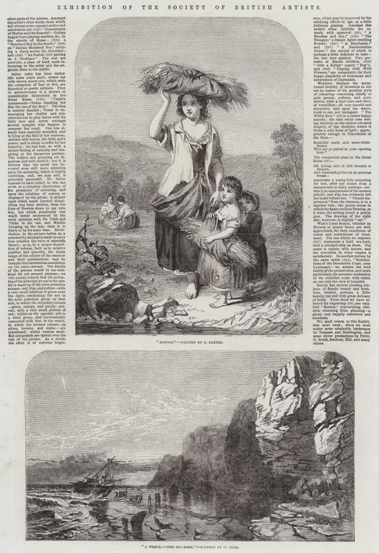 Exposición de la Sociedad de Artistas Británicos de Charles Baxter