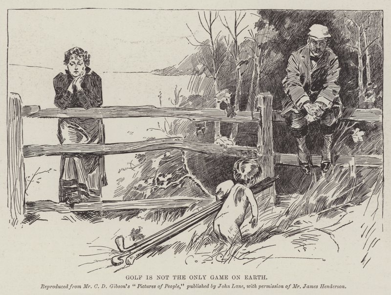 El Golf no es el Único Juego en la Tierra de Charles Dana Gibson