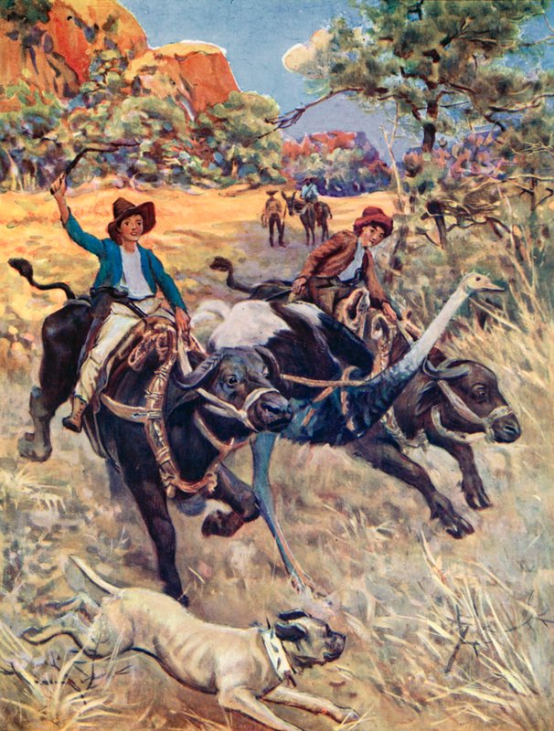 Ilustración para La Familia Suiza Robinson de Charles Daniel Ward
