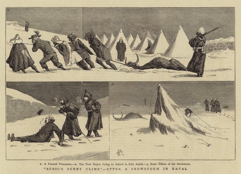 Clima Soleado de África, después de una Tormenta de Nieve en Natal de Charles Edwin Fripp