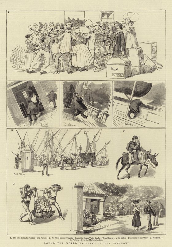 Navegación mundial en el Ceylon de Charles Edwin Fripp