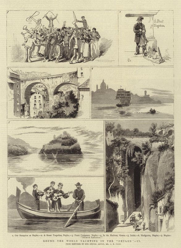 Yate alrededor del mundo en el Ceylon, IV de Charles Edwin Fripp