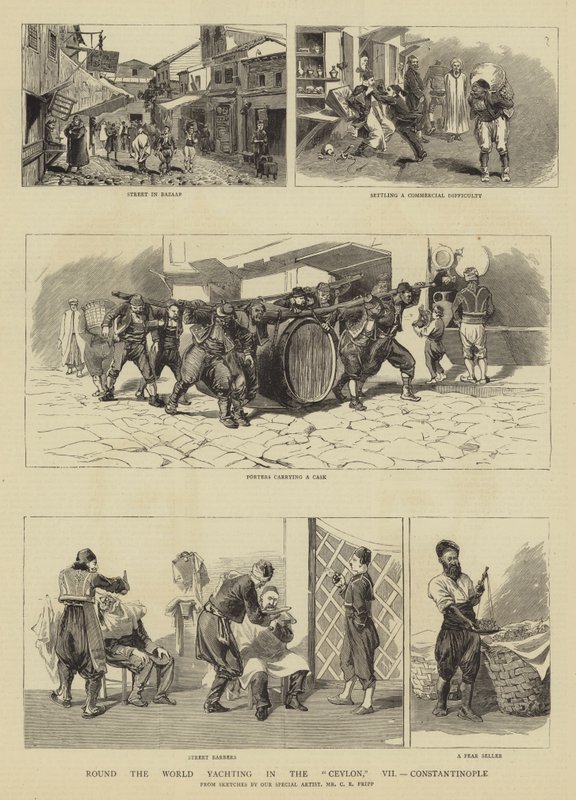 Yateando Alrededor del Mundo en el Ceylon, VII, Constantinopla de Charles Edwin Fripp