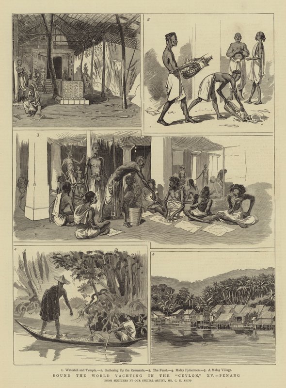 Alrededor del mundo en yate en el Ceylon, XV, Penang de Charles Edwin Fripp
