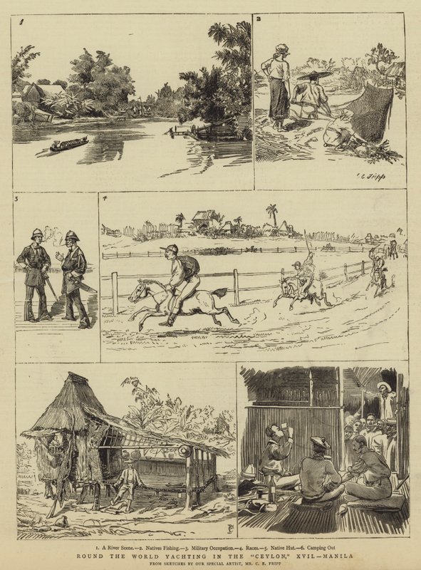 Yate alrededor del mundo en el Ceylon, XVII, Manila de Charles Edwin Fripp