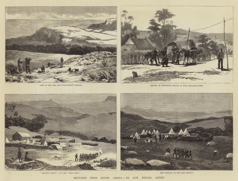 Bocetos de Sudáfrica de Charles Edwin Fripp