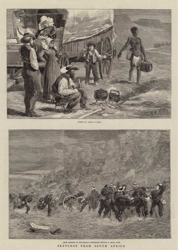 Bocetos de Sudáfrica de Charles Edwin Fripp