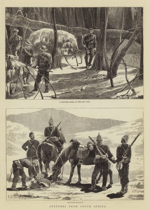 Bocetos de Sudáfrica de Charles Edwin Fripp