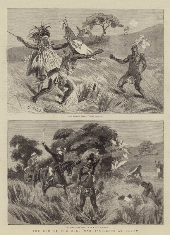El fin de la guerra zulú, incidentes en Ulundi de Charles Edwin Fripp