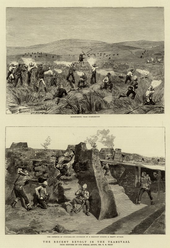 La reciente revuelta en el Transvaal de Charles Edwin Fripp