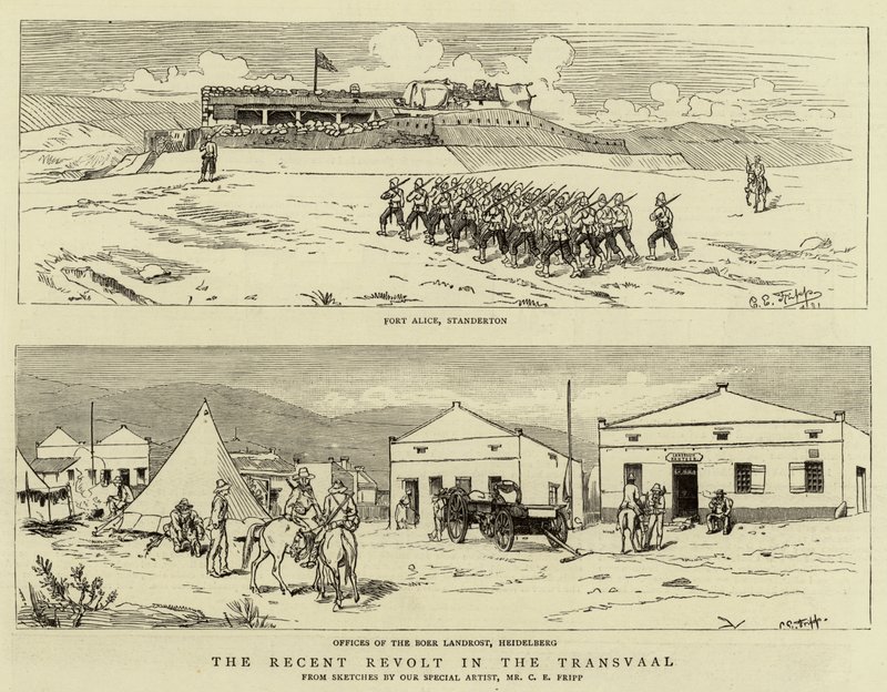 La reciente revuelta en el Transvaal de Charles Edwin Fripp