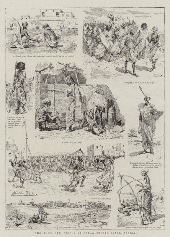 La Ciudad y la Gente de Zaila, Costa Somalí, África de Charles Edwin Fripp