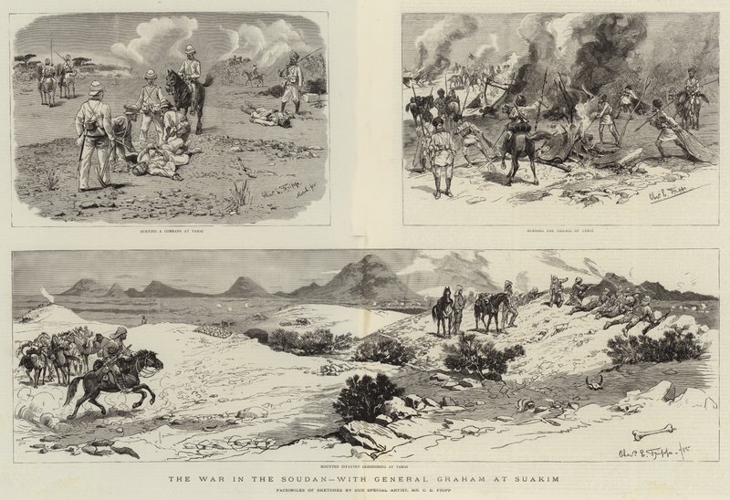 La Guerra en el Sudán, con el General Graham en Suakim de Charles Edwin Fripp