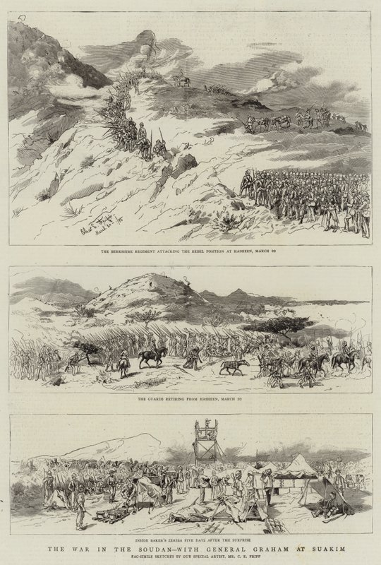 La Guerra en el Sudán, con el General Graham en Suakim de Charles Edwin Fripp