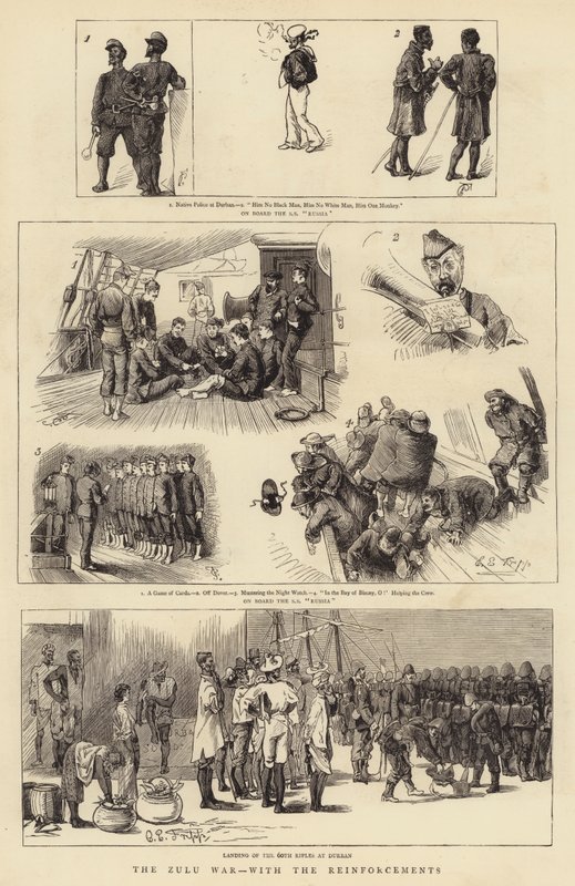 La guerra zulú, con los refuerzos de Charles Edwin Fripp
