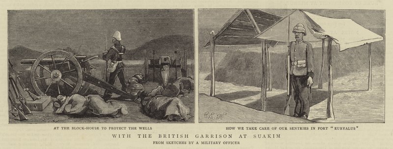 Con la guarnición británica en Suakim de Charles Edwin Fripp