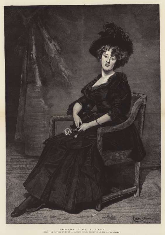 Retrato de una dama de Charles Emile Auguste Carolus Duran