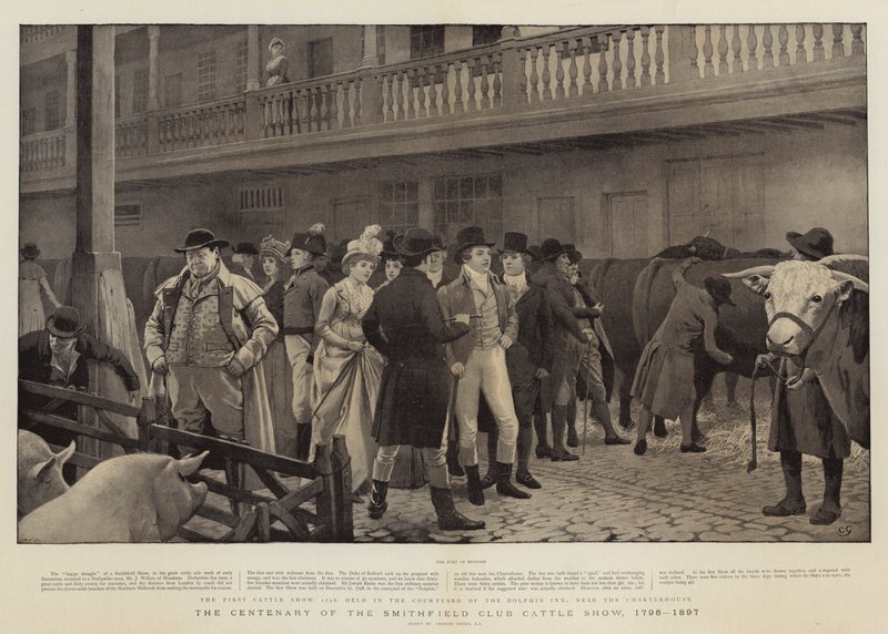 El Centenario de la Exposición de Ganado del Club Smithfield, 1798-1897 de Charles Green