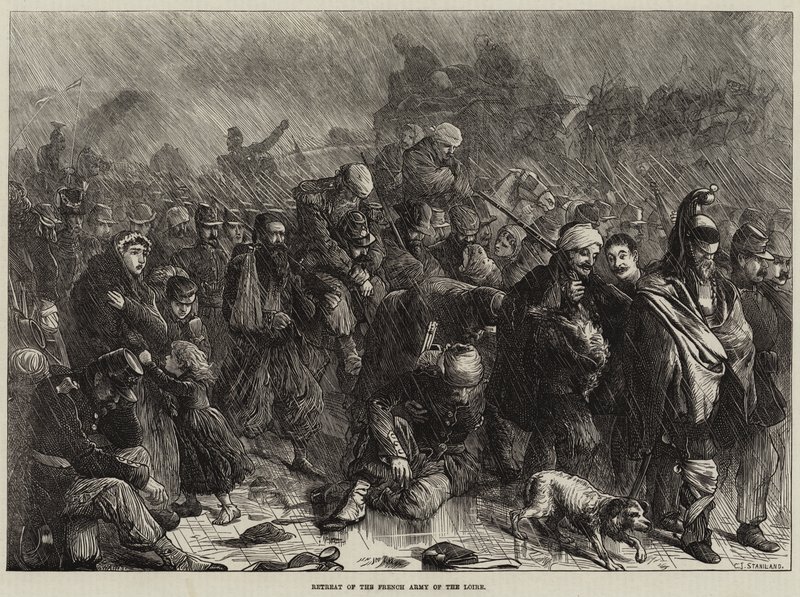 Retirada del Ejército Francés del Loira de Charles J. Staniland