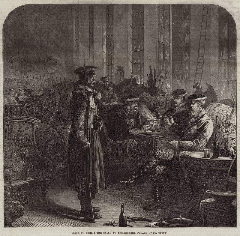 Sitio de París, la Sala de la Orangerie, Palacio de St Cloud de Charles J. Staniland