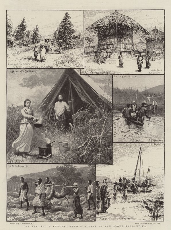 Los británicos en África Central, escenas en y alrededor de Tanganica de Charles J. Staniland