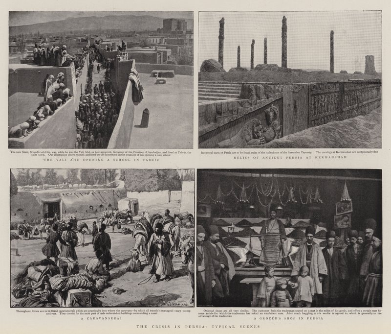 La crisis en Persia, escenas típicas de Charles J. Staniland