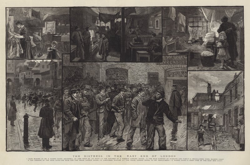 La angustia en el East End de Londres de Charles J. Staniland