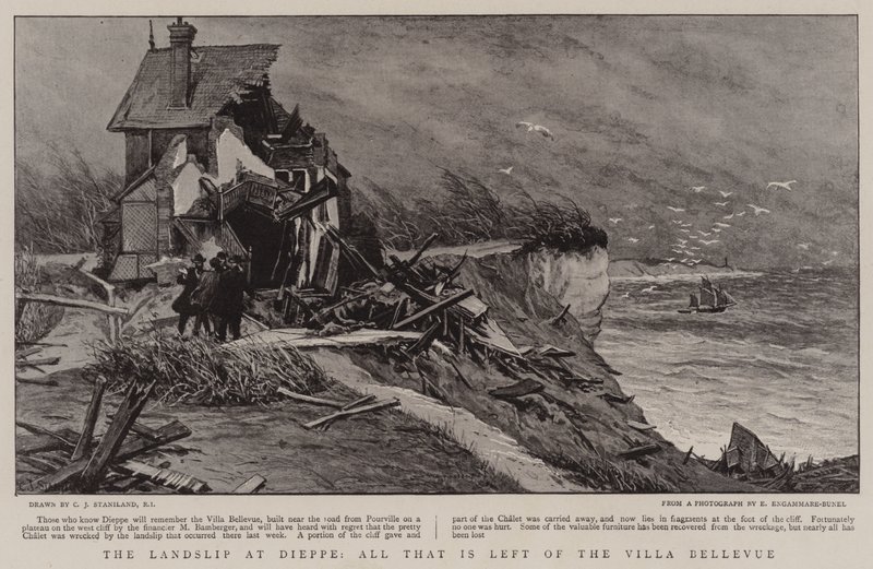 El barco de tierra en Dieppe, todo lo que queda de la Villa Bellevue de Charles J. Staniland